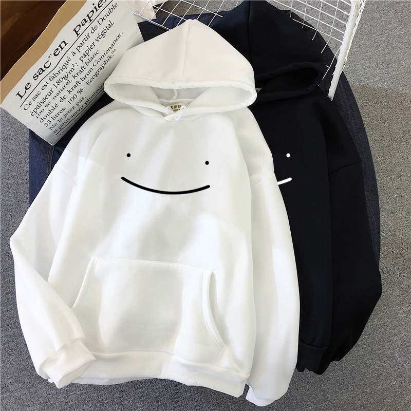 Polyester Hoodie Sweatshirts For Sublimation Printing Smile Face Women'S Casual Sporty Pullover Hoodies Unisex