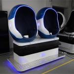 Hot Selling 42 Inch VR Cinema Equipment Coin Operated 9D VR Double Egg Chair