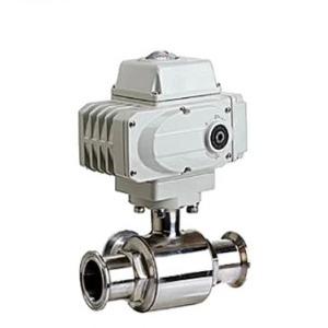 China 3 PC 2 Inch Electric Actuated Ball Valve Stainless Steel Water Flow Control Ball Valve wholesale