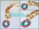 Baby sling necklace, baby bracelet, crochet bracelet, teething bracelet, crochet
