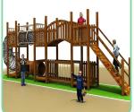 Adventure Childrens Wooden Outdoor Play Equipment Staticproof Skidproof