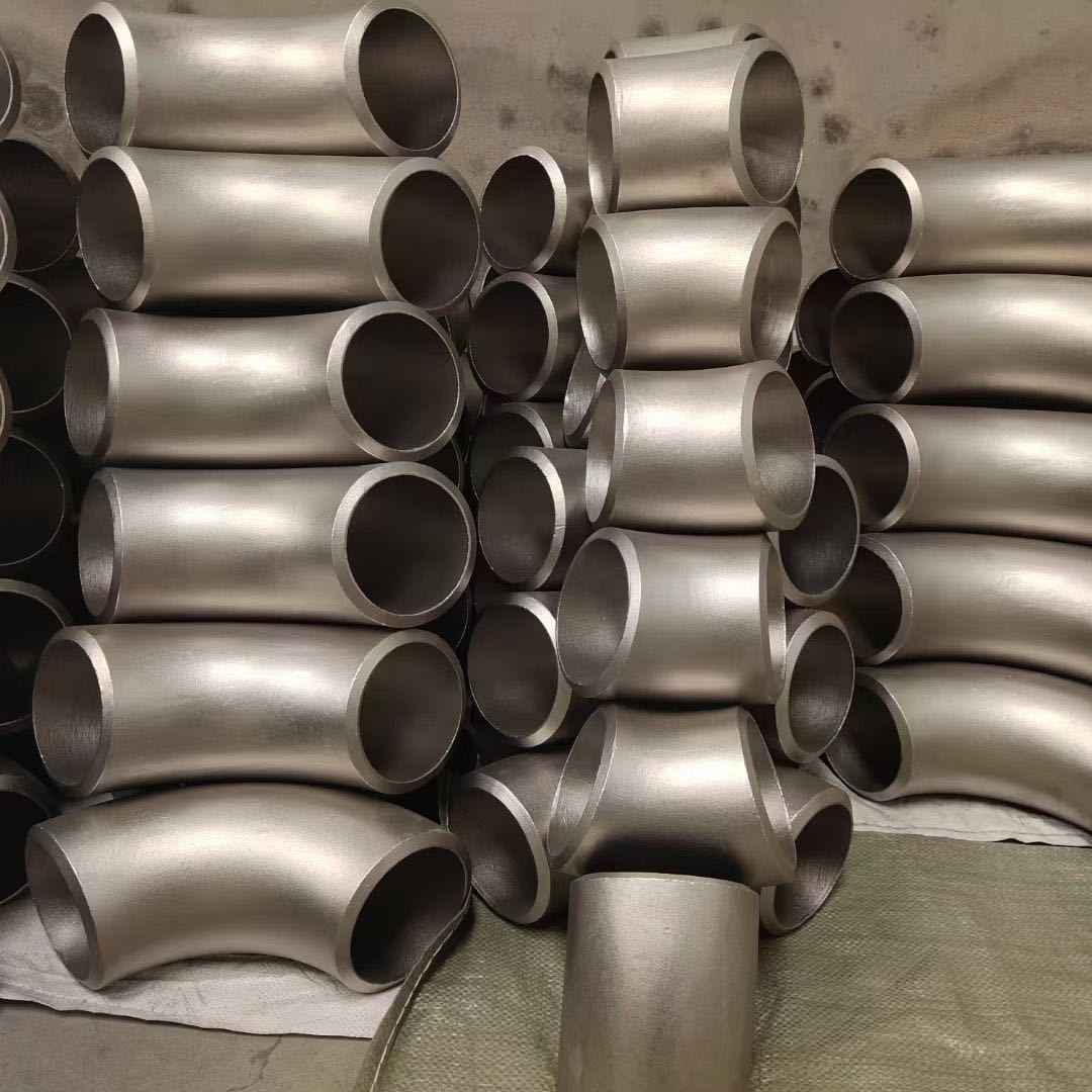 Round Head Code Butt Welded 45 90 Degree Elbow Customizable 317L Elbow ASTM A403 WP317L Forged Stainless Steel Pipe Fittings