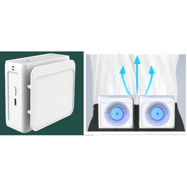 Brushless Motor portable waist clip fan 10000mah Battery Powered Clip On Waist Fan