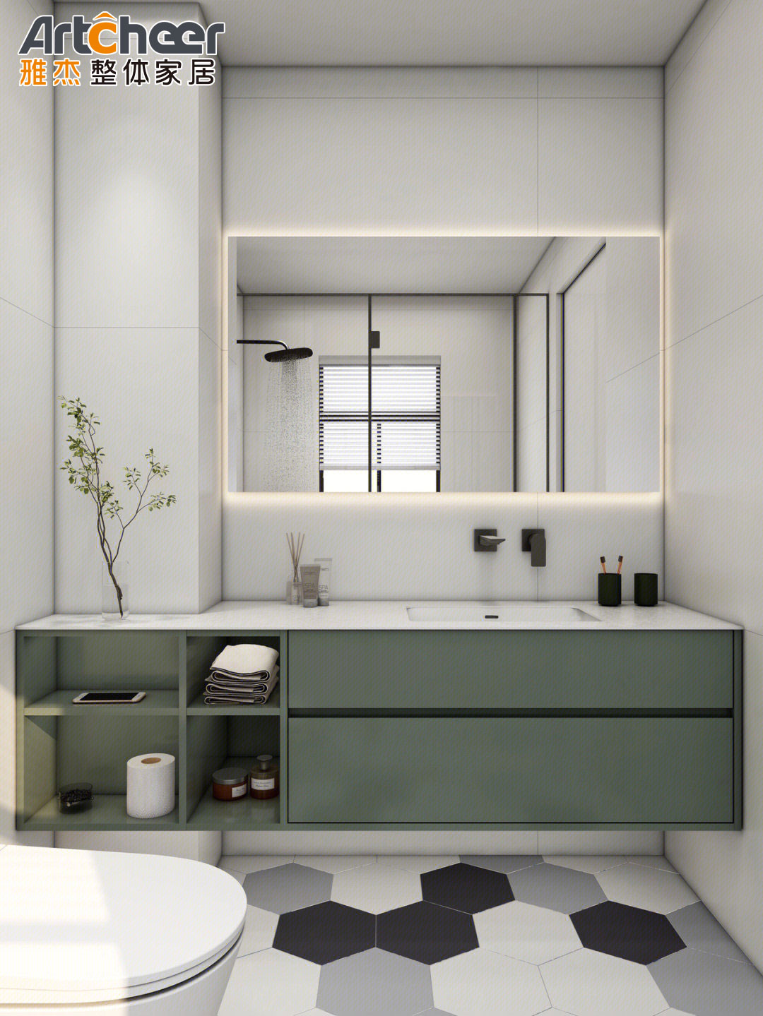 Modern Solid Wood Brown Washroom Bathroom Vanity Flat Door Panel in Customized Size