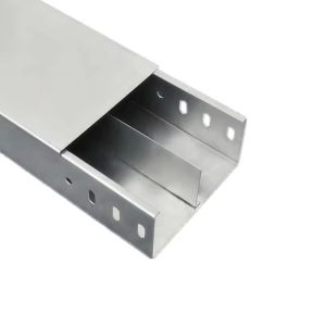 Galvanized Finish Trough Cable Trays Rectangular Simple and Hassle-free
