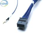 JAE Male Female Cable MX34020SF1 To MX34020PF1 Fork Terminal Wire Harness Cable