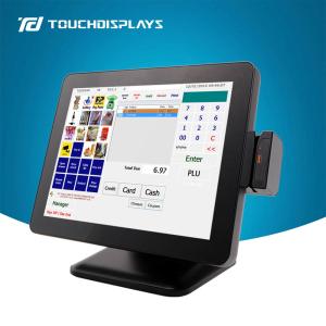 China 15 Inch Desktop Touch POS Terminal Aluminum Shell For Restaurant on sale