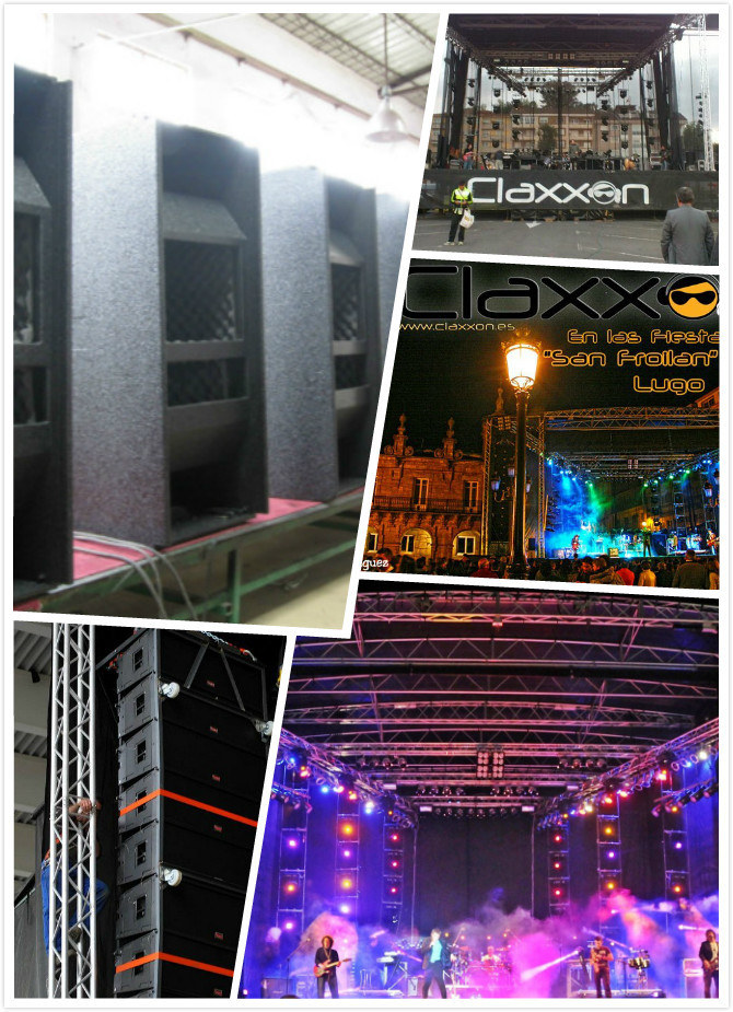 2pcs 10 Inch Woofer Sound System for Outdoor Event Line Array Outdoor Sound System 3200 Watt With 60Hz-19KHz Frequency