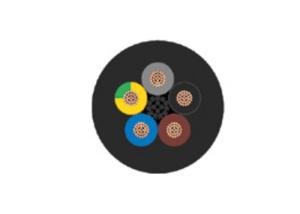 China Black Armoured Power Cable ﬂExible Copper Conductor Rubber Cable wholesale