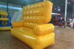 Yellow Color Inflatable Couch Sofa Environmental Friendly For Outdoor Activities
