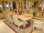 Luxurious Italian Palace Wooden Carving Dining Table Set Antique Dining Room