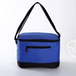 Sublimation Printed Insulated Beer Cooler Bags , Blue 6 Pack Insulated Cooler