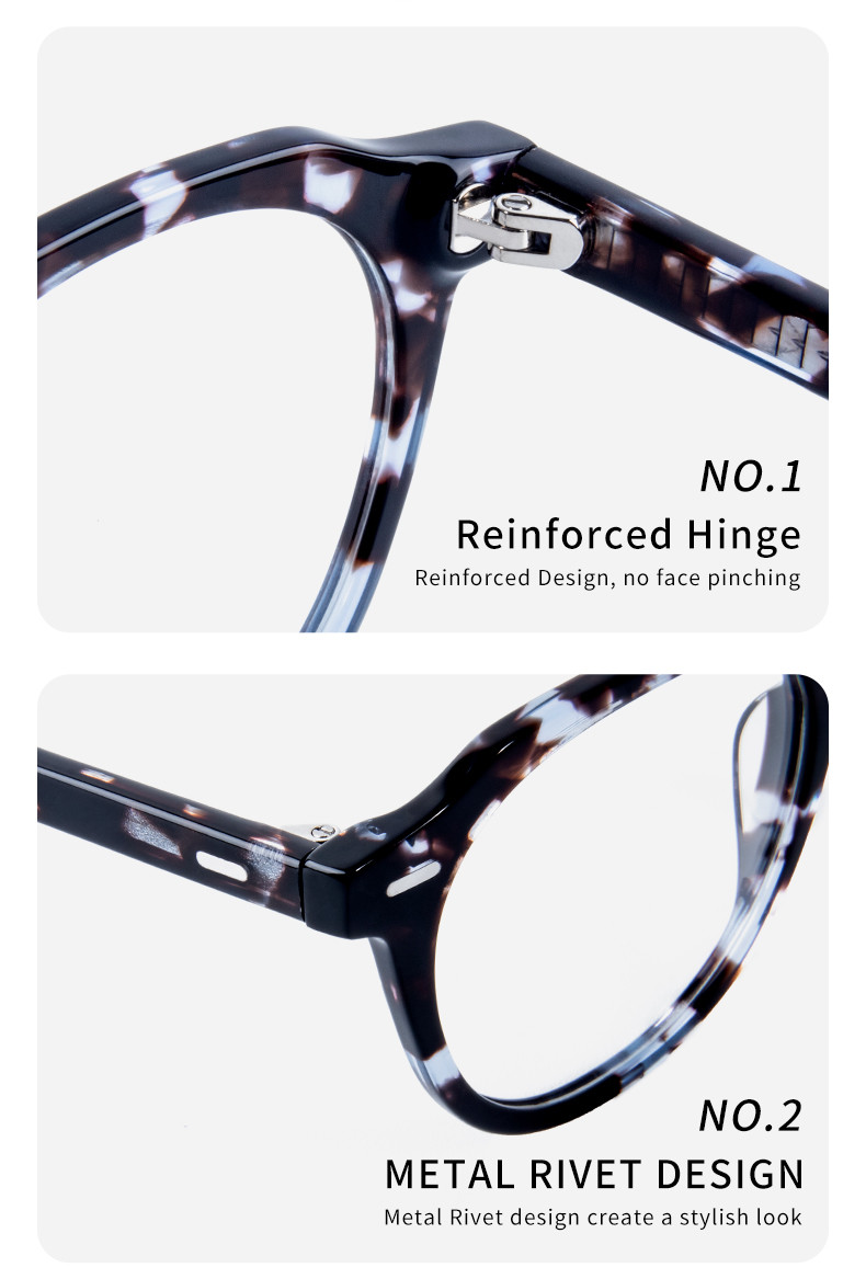 Retro Round Frame Clear Lens Glasses For Women Men Non Prescription Eyewear