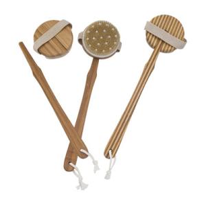 China Long Handle Bath Body Brush Massager Pin Bristle Round Head wholesale