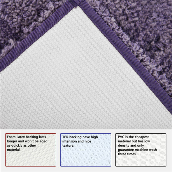 Eco Friendly Anti Slipping Tufted Bath Mat For Bathroom