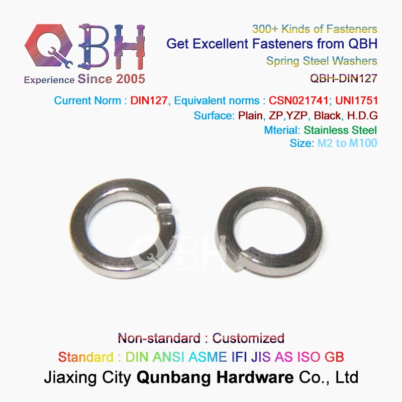 Qbh DIN127 Spring Washer Gasket Photovoltaic PV Solar Power Energy Panel Bracket Rack Mounting Stand System Spare Maintaining Repairing Replace Replacement Part