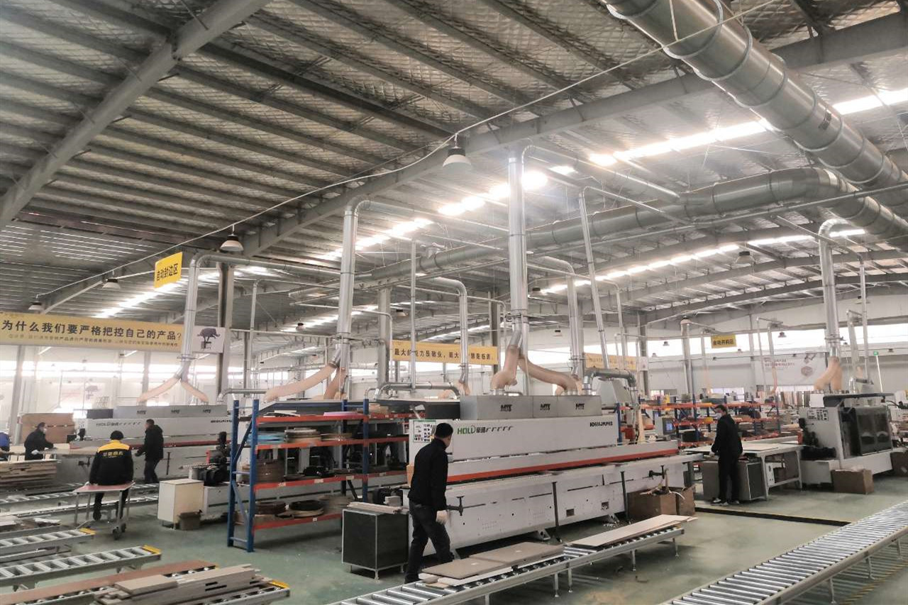 300mm Wood Panel Furniture Production line 6 Six Sided CNC Boring Machinery