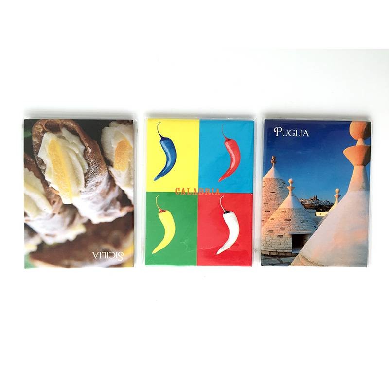 Tin Photo Magnetic Souvenir Offset Printable Custom Advertising Magnets
