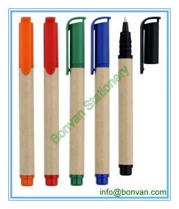 China paper ball point pen, paper material ballpen for promotional use wholesale