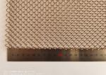 Gold Metal Aluminium Chain Link Fence Screen 5mm hole 2KG/M2