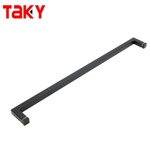 Square Glass Door Handle Stainless Steel 304 Shower Cabin Handle for Tempered Glass Door