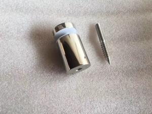 China 50mm Brushed Stainless Steel Square Glass Spigots wholesale