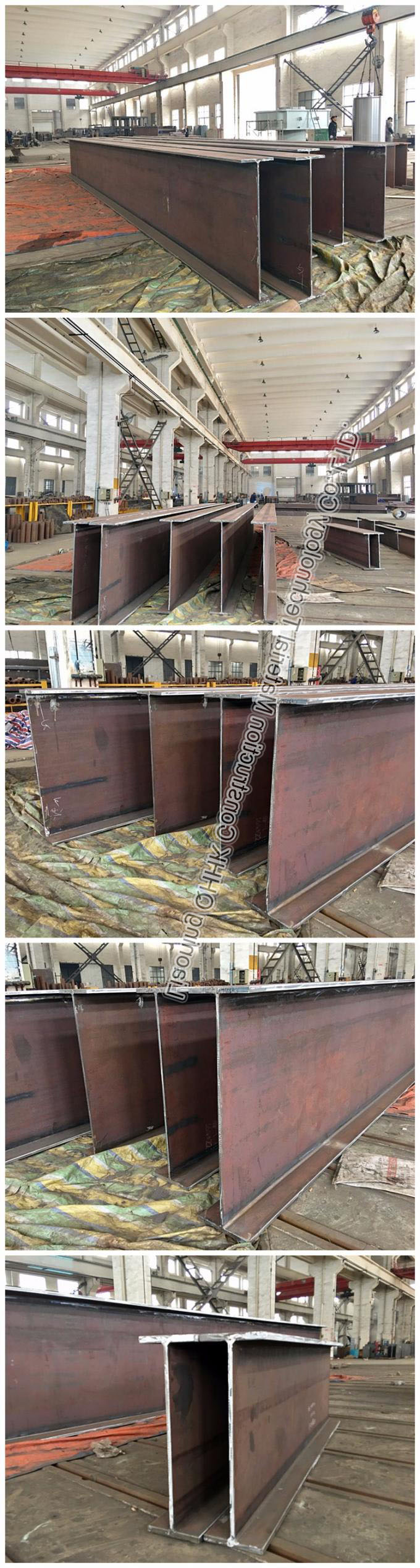 welding fabrication large steel structure weld h beam