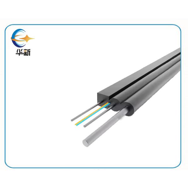 G657A FRP Steel Strength Member Ftth Drop Fiber Optic Cable Self Supporting