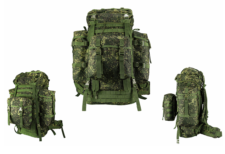 Zipper Closure Outdoor Training Backpack with Molle System and Water Bottle Holder