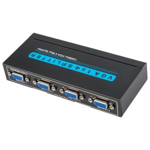 China Black 1920x1200 150MHz 1x4 VGA Splitter wholesale