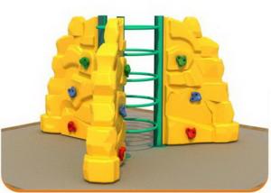 China Kindergarten Kids Plastic Climbing Wall Outdoor Use Long Service Life wholesale