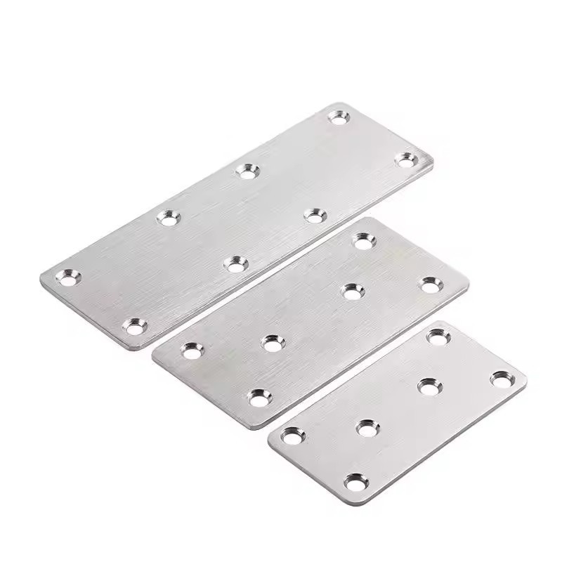 Stamping Metal Bed Frame Support Parts Stainless Steel Iron Straight Piece Bracket
