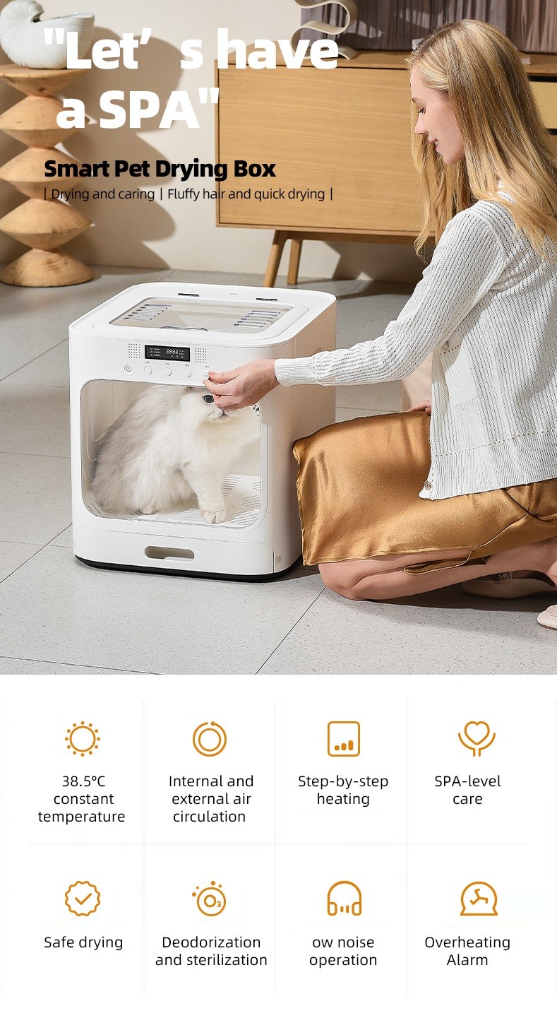 60L Automatic Pet Drying Box 15 Seconds Instant Heating For Pet Care