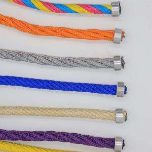 China Combination Outdoor Playground Rope 16mm 6 Strand With Steel wholesale