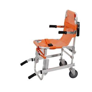 China Orange Stair Climbing Stretcher Manual Wheelchair With Stretcher Model For Patient wholesale