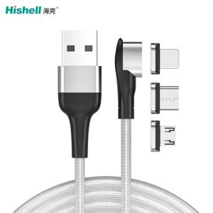 China Multicolor 3A USB Magnetic Data Cable , Antiwear Magnetic Cell Phone Cords wholesale