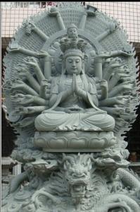 China Chinese Buddha Bluestone Carved Sitting Buddha Statue wholesale