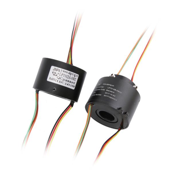 ID 12.7mm Through Hole Slip Ring 6 Circuits 5A