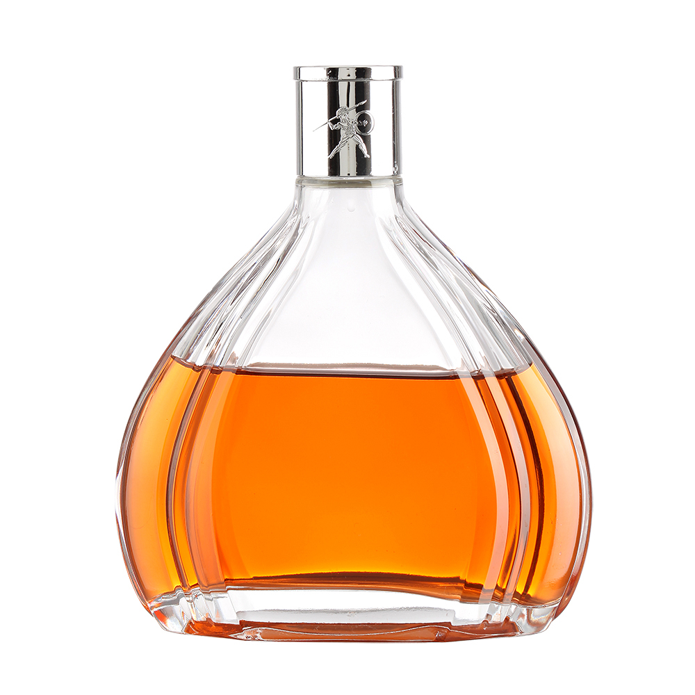 Transparent Round Empty Flint Glass Liquor Wine Whisky Vodka 50ml Capacity for Beverage