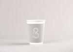 Biodegradable Paper Drinking Cup For Coffee Logo Custom Printed