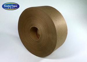 China Brown Color Kraft Paper Tape Applicated by Water , Kraft Adhesive Tape wholesale