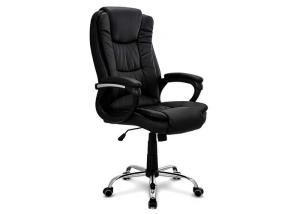 China Thick Padding Ergonomic 0.5m Modern Leather Desk Chair wholesale