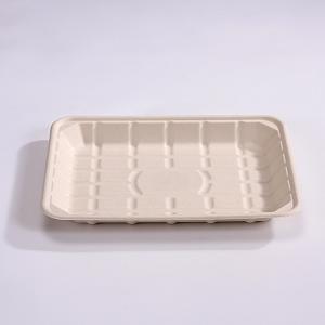 China Disposable Biodegradable Sugarcane Bagasse Tray Recycled Paper Food Tray wholesale