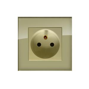 China V3 Stainless Steel French Power Sockets 86mmx86mm European Standard Socket wholesale