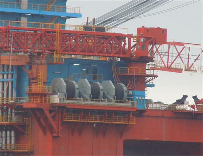 Semi Finished Hot Dip Galvanized Cable Winch Drum Carbon Steel Lebus Trough