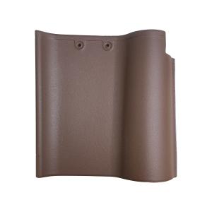 China Chocolate Color Spanish Ceramic Villa Hotel Roof Clay Tiles Size 220*220mm wholesale