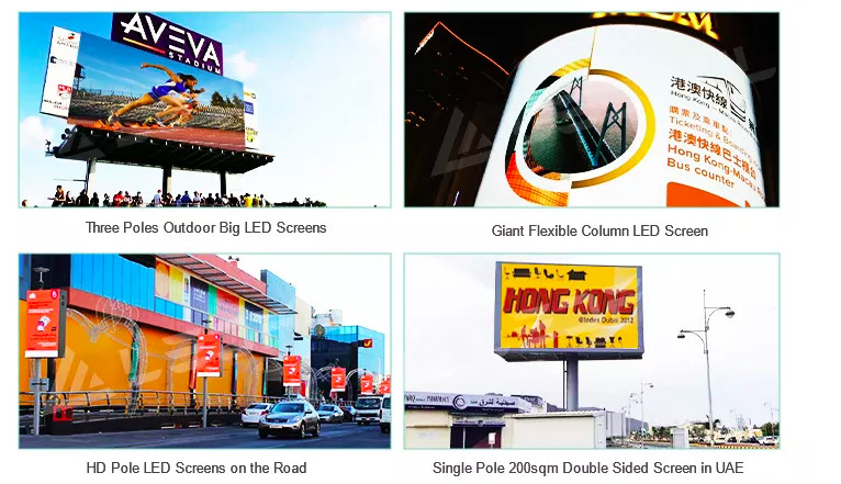 P5 P6 Giant Led Screen Panel Outdoor Led Display Full Color