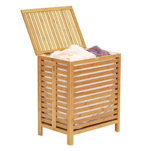 China Bamboo Fabric Bathroom Storage Basket Laundry Hamper OEM wholesale