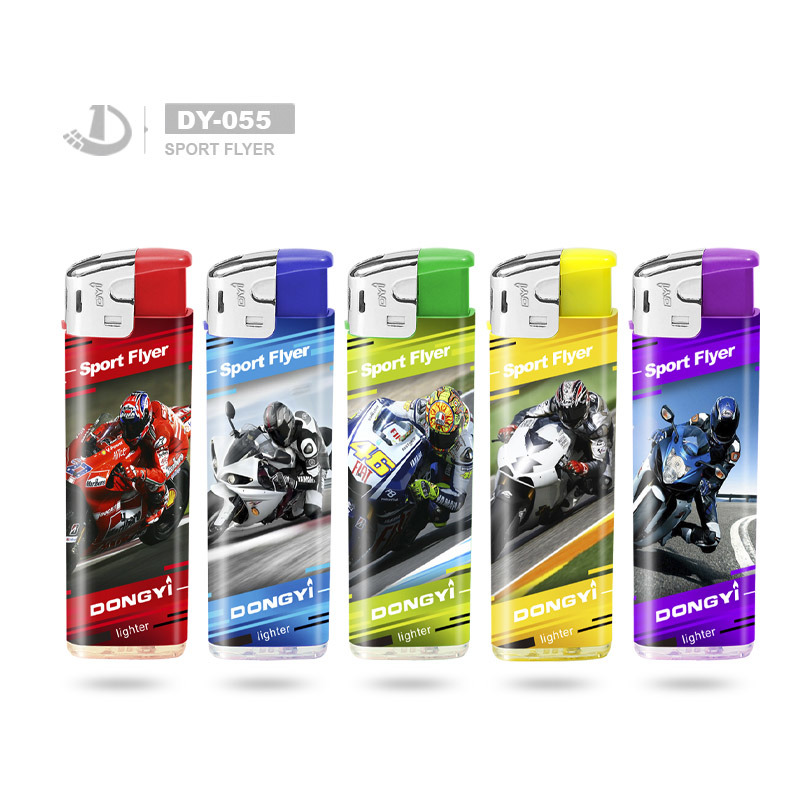 2022dongyi Hot Sale High Quality Good Price Colorful Plastic Windproof Cigarette Lighter EUR Standard Cigarette Lighter with ISO9994