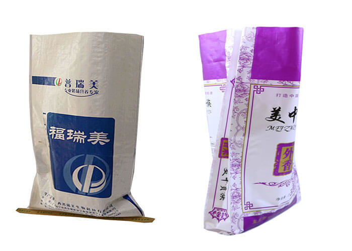Heavy Duty Woven Polypropylene Feed Bags With Gussets Tear Resistant